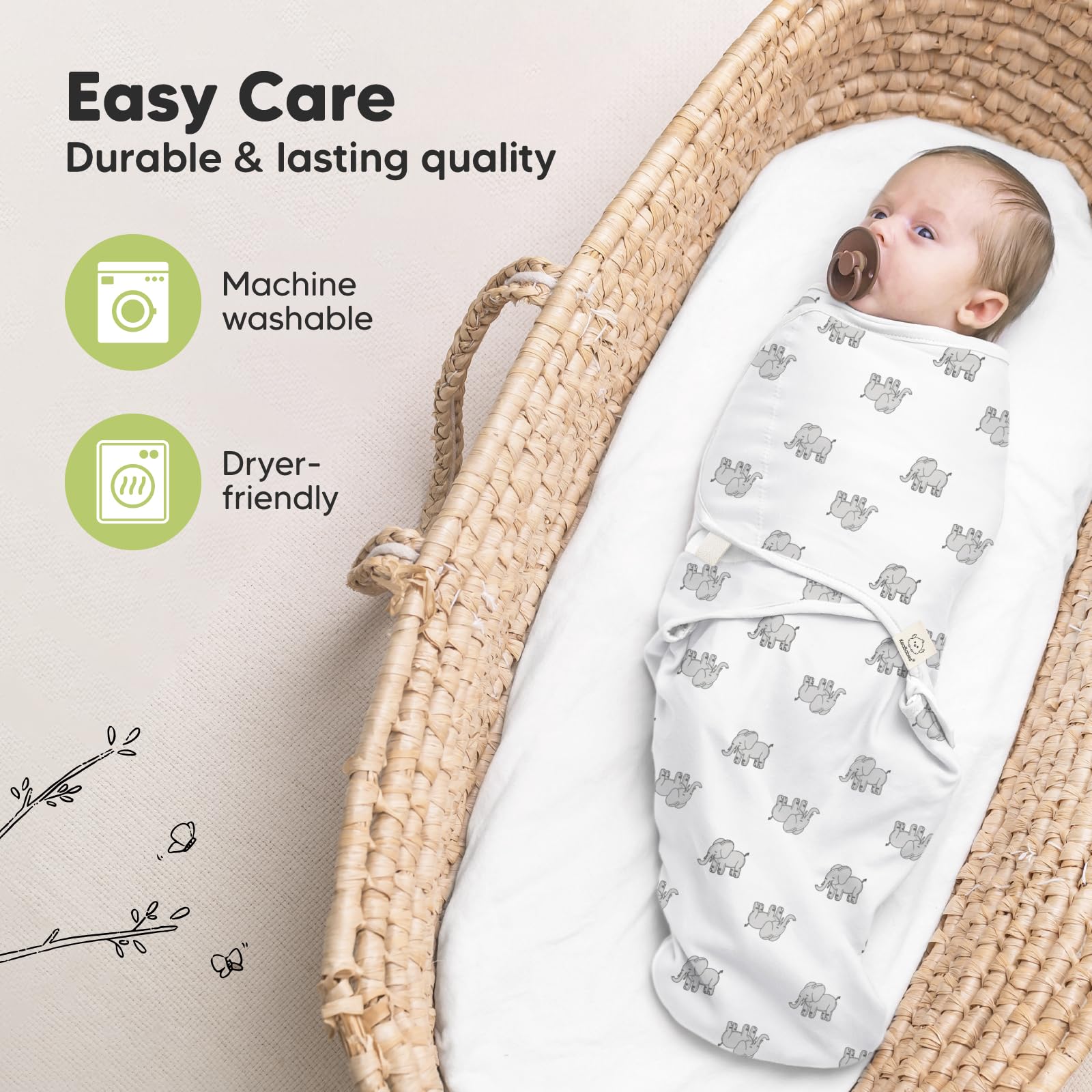 Foto 8 pulgar | Sacos De Dormir Para Bebés Swaddle, Paquete De 3, Keababies, Orgánicos, De 0 A 3 Meses - Venta Internacional.