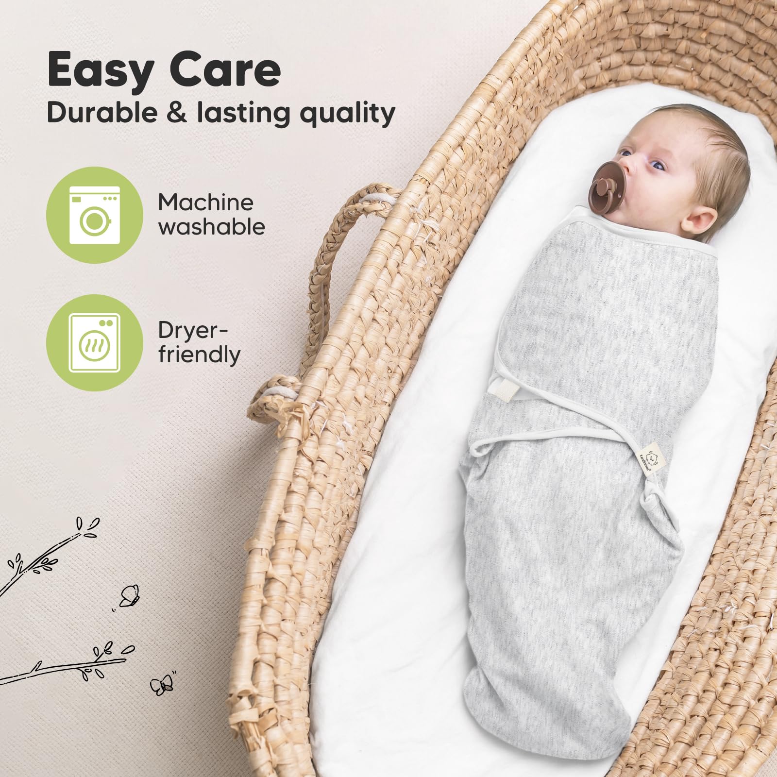 Foto 8 pulgar | Mantas para Bebés Keababies 0 A 3 Meses 3 Piezas - Venta Internacional
