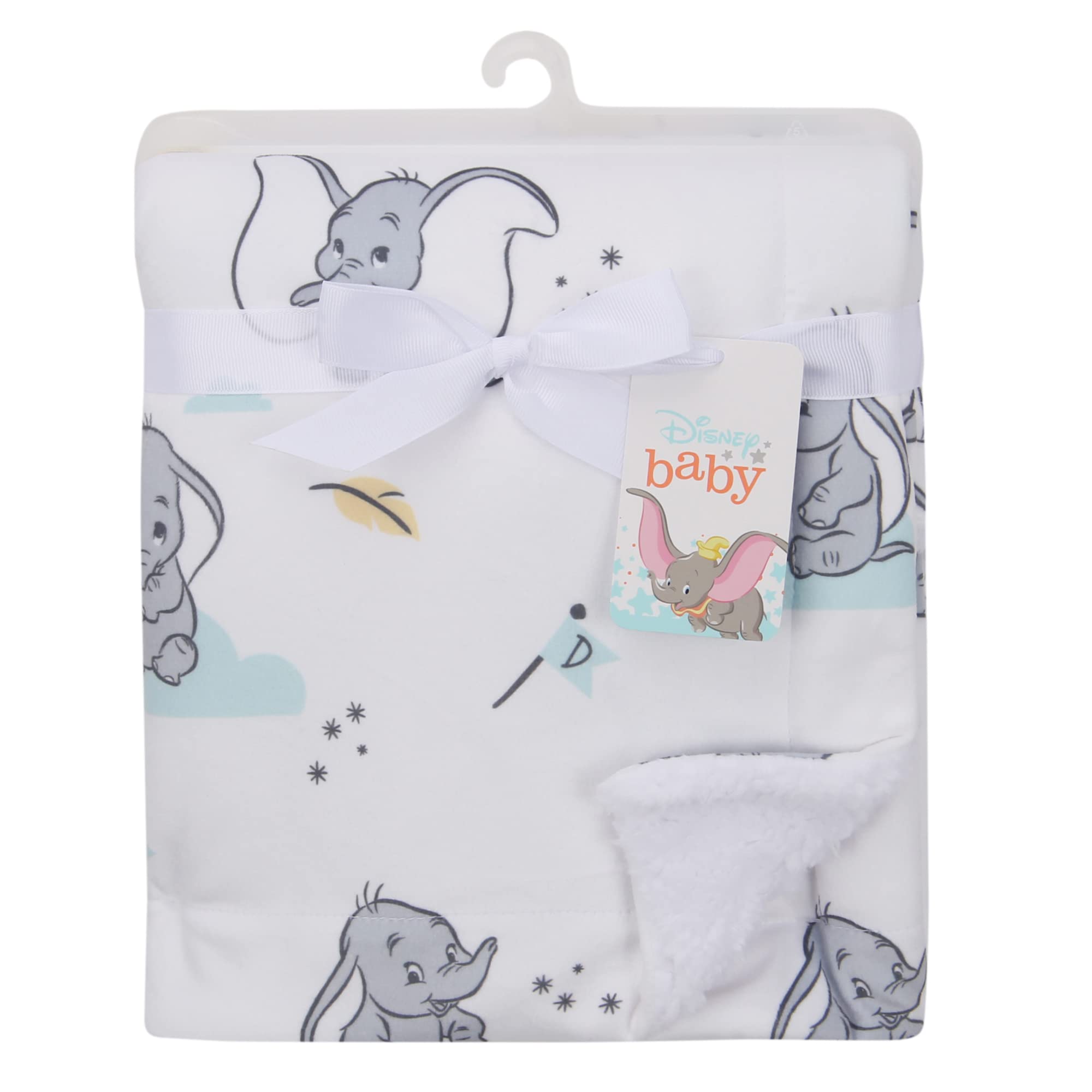 Foto 5 pulgar | Manta Para Bebé Lambs & Ivy Dumbo White Disney Animals, 76 X 102 Cm - Venta Internacional.