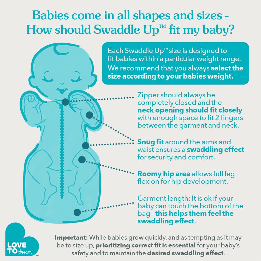 Foto 6 pulgar | Saco de Dormir para Bebés Love To Dream Swaddle Up 1.0 Tog Gris - Venta Internacional