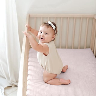 Foto 3 | Sábanas De Muselina Lulu Moon Para Colchón De Cuna, 70 X 130 Cm, Paquete De 2 - Venta Internacional.