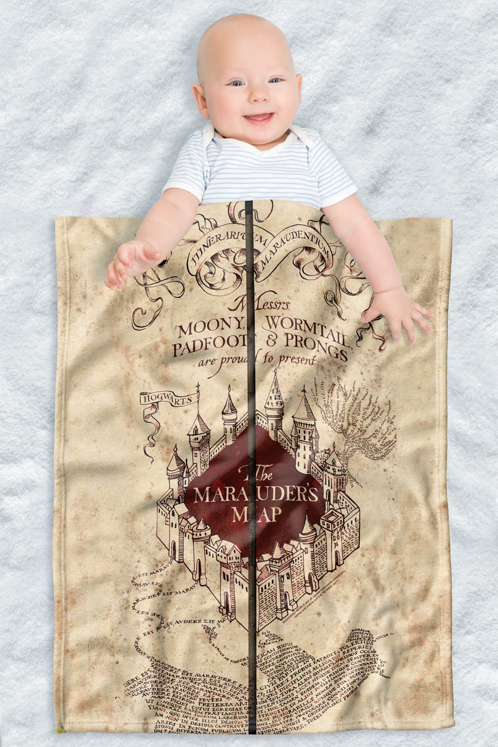 Foto 2 pulgar | Manta De Bebé Logovision Harry Potter Ligera De 76 X 102 Cm - Venta Internacional.