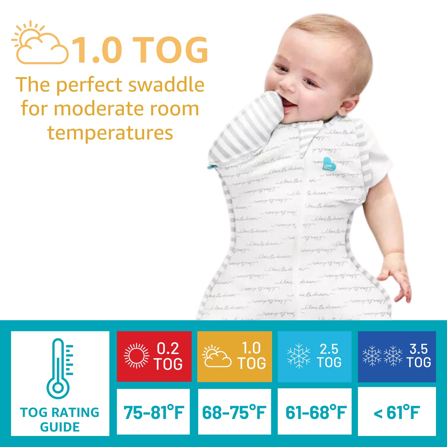 Foto 5 pulgar | Transition Swaddle Love To Dream Swaddle Up 1.0 Tog Gris - Venta Internacional