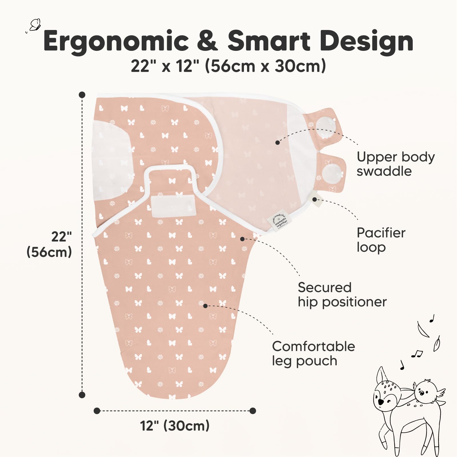 Foto 3 pulgar | Sacos de Dormir para Bebés Swaddle Keababies Orgánicos de 0 a 3 Meses Paquete de 3 - Venta Internacional