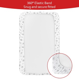 Foto 5 | Minisábanas Ajustables Para Cuna Moonsea, Paquete De 4, Para Niñas, Color Rosa - Venta Internacional.