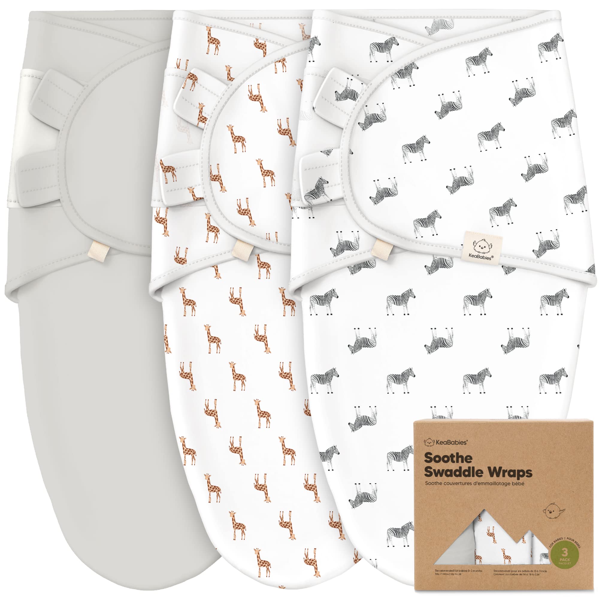 Foto 2 pulgar | Sacos De Dormir Para Bebés Swaddle, Paquete De 3, Keababies, Orgánicos, De 0 A 3 Meses - Venta Internacional.