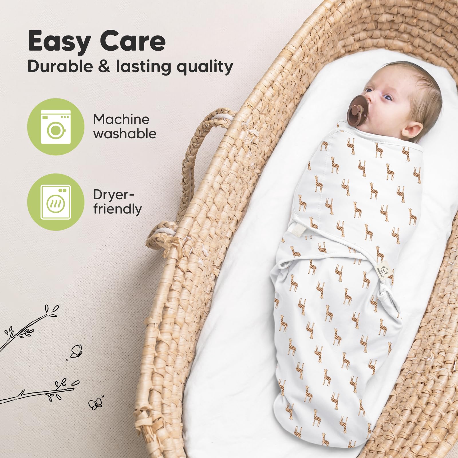 Foto 8 pulgar | Sacos De Dormir Para Bebés Swaddle, Paquete De 3, Keababies, Orgánicos, De 0 A 3 Meses - Venta Internacional.