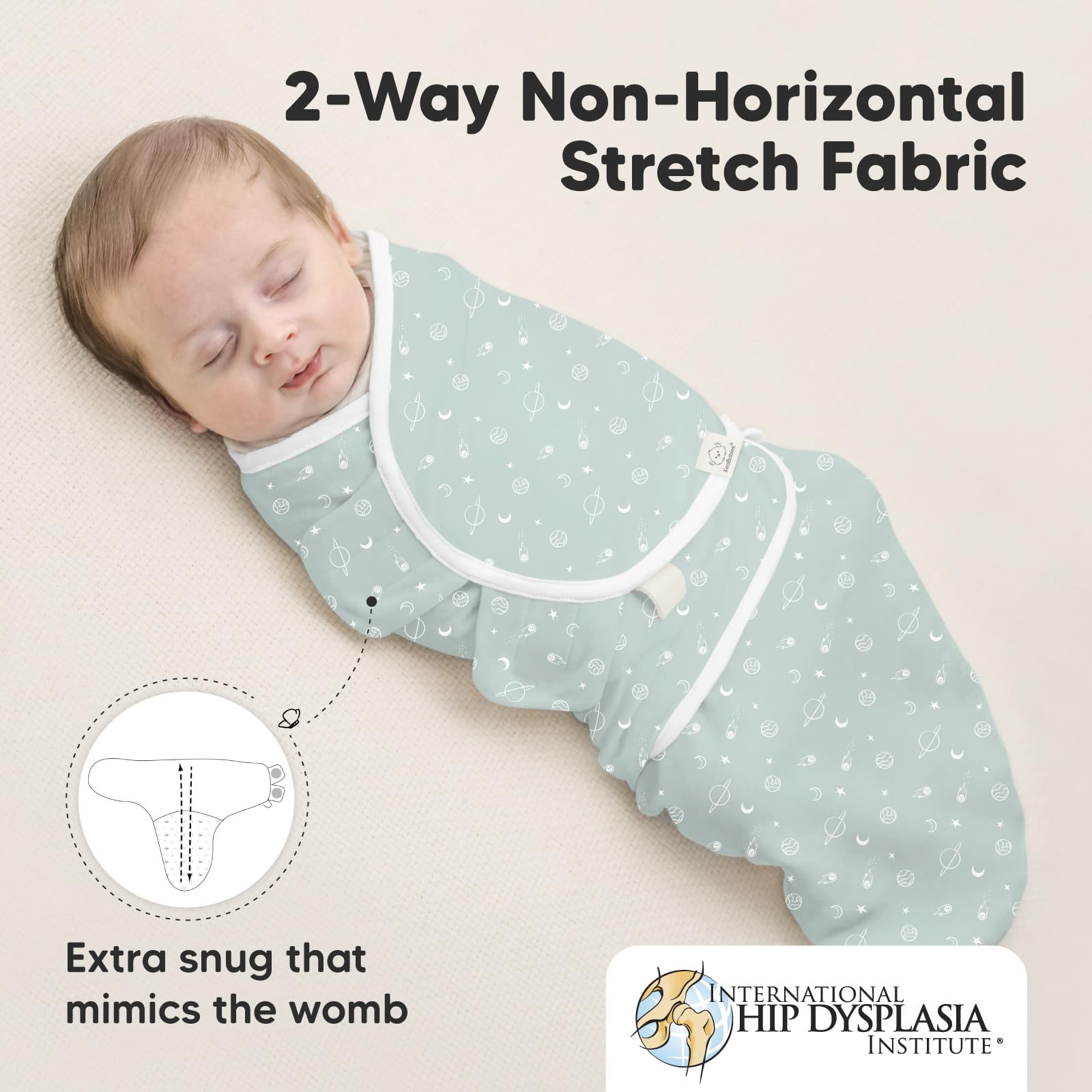 Foto 6 pulgar | Sacos de Dormir Baby Swaddle Keababies Organic Galaxy Paquete de 3 - Venta Internacional