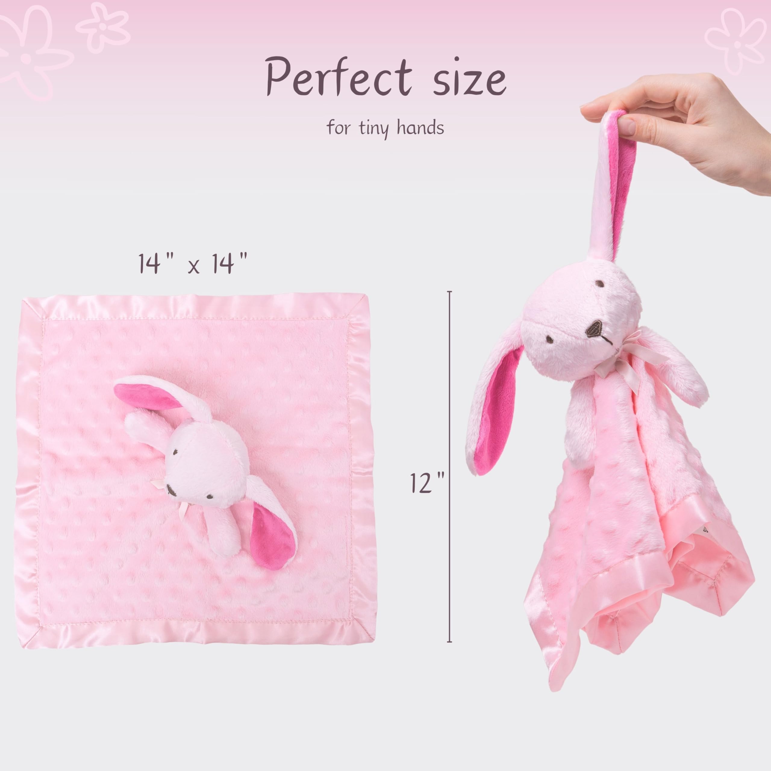 Foto 7 pulgar | Manta De Seguridad Sweetpea Baby Luxury Bunny Para Niña - Venta Internacional.