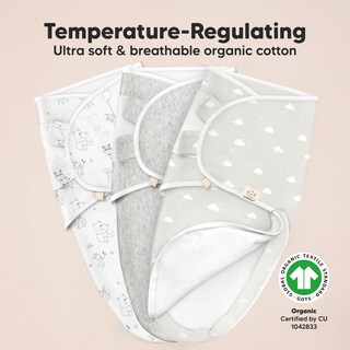 Foto 5 | Sacos de Dormir Para Bebés Keababies Aspire de 0 a 3 Meses Paquete de 3 - Venta Internacional