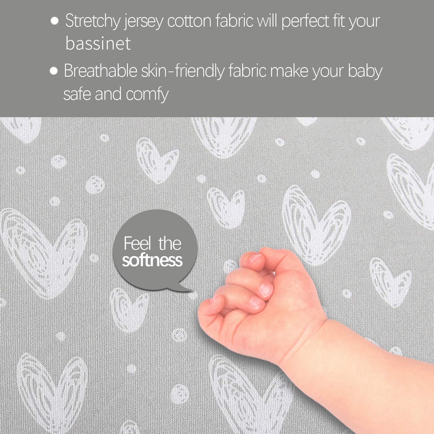 Foto 6 pulgar | Sábanas De Capazo Biloban Compatibles Con Baby Delight Beside Me - Venta Internacional.
