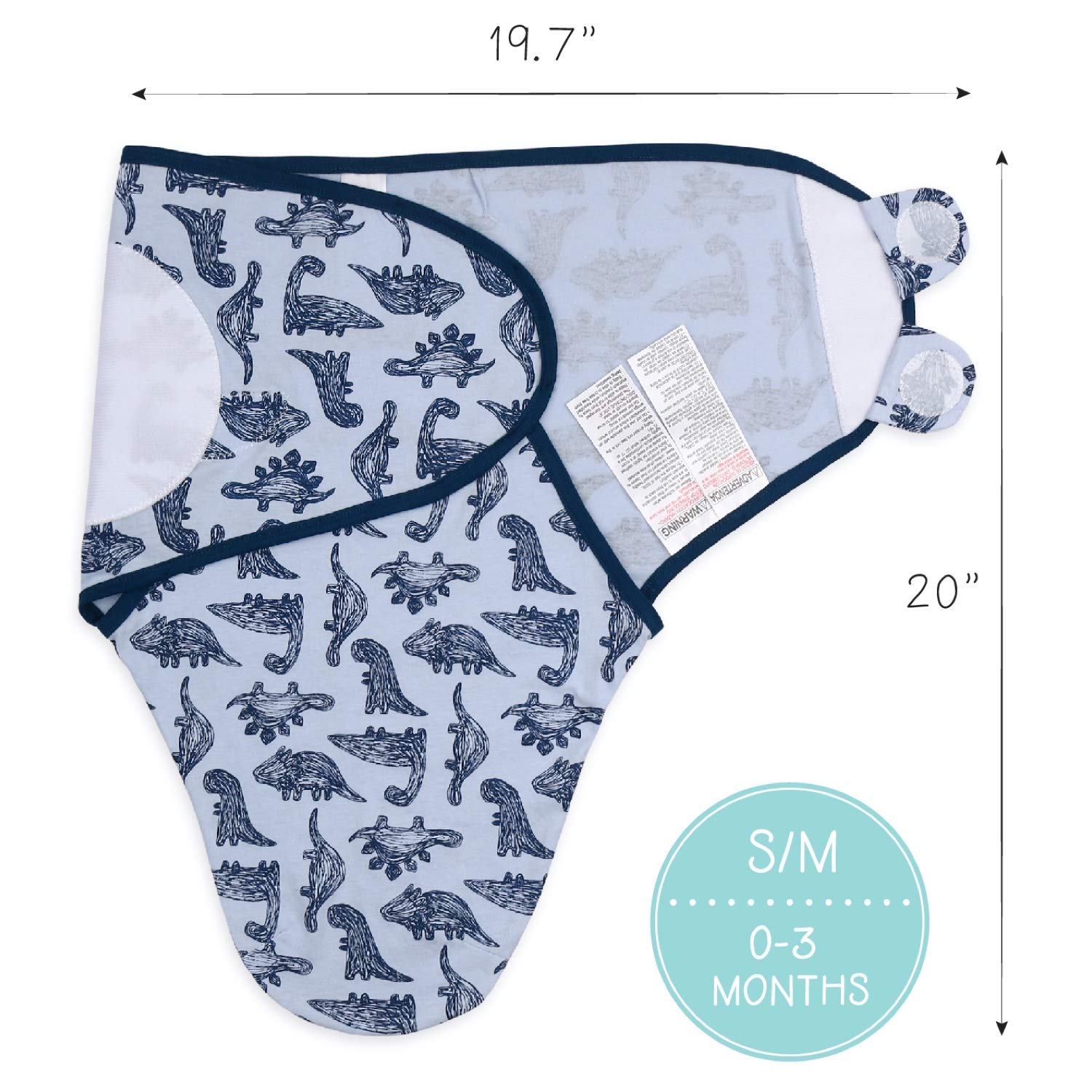 Foto 6 | Set de Mantas para Pañales The Peanutshell Baby Boy Azul - Venta Internacional