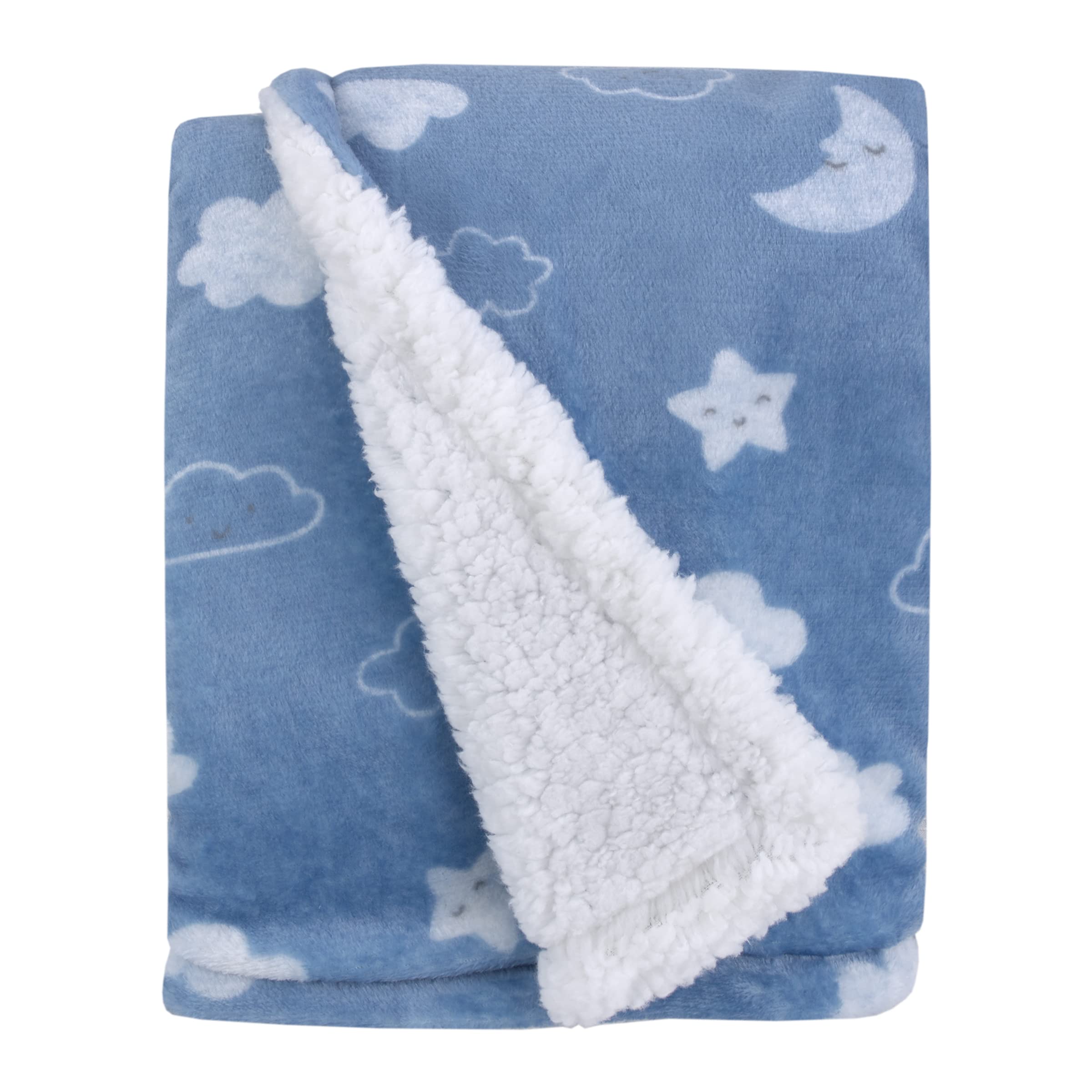 Manta Para Bebé Carter's Blue Elephant Chambray Super Soft - Venta Internacional.