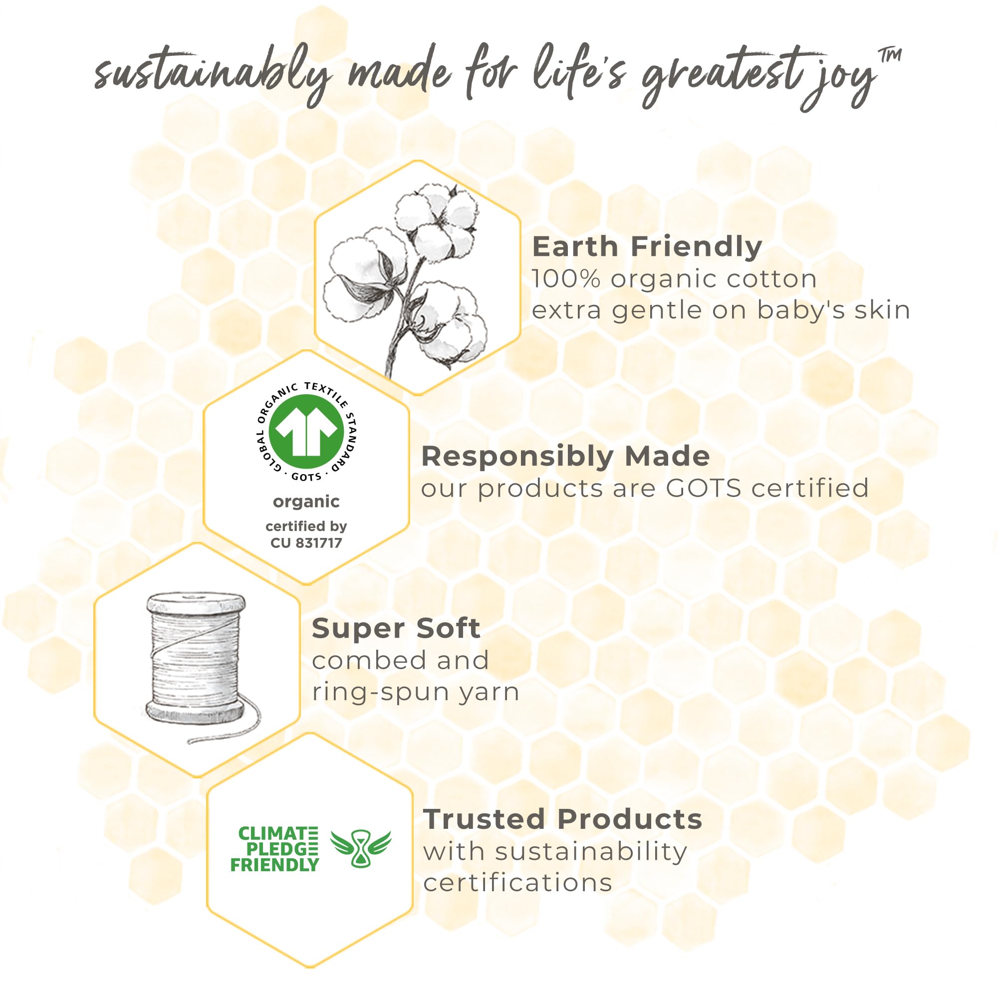 Foto 4 pulgar | Manta Portátil Burt's Bees Baby Beekeeper de Algodón Orgánico Grande - Venta Internacional
