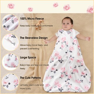 Foto 2 | Manta Portátil Phf Suave Micropolar de 6 a 12 Meses Estampado Floral para Bebés - Venta Internacional