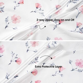 Foto 4 | Manta Portátil Phf Suave Micropolar de 6 a 12 Meses Estampado Floral para Bebés - Venta Internacional
