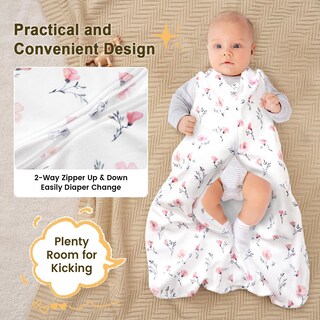 Foto 5 | Manta Portátil Phf Suave Micropolar de 6 a 12 Meses Estampado Floral para Bebés - Venta Internacional