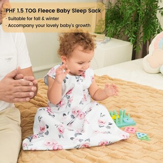 Foto 7 | Manta Portátil Phf Suave Micropolar de 6 a 12 Meses Estampado Floral para Bebés - Venta Internacional