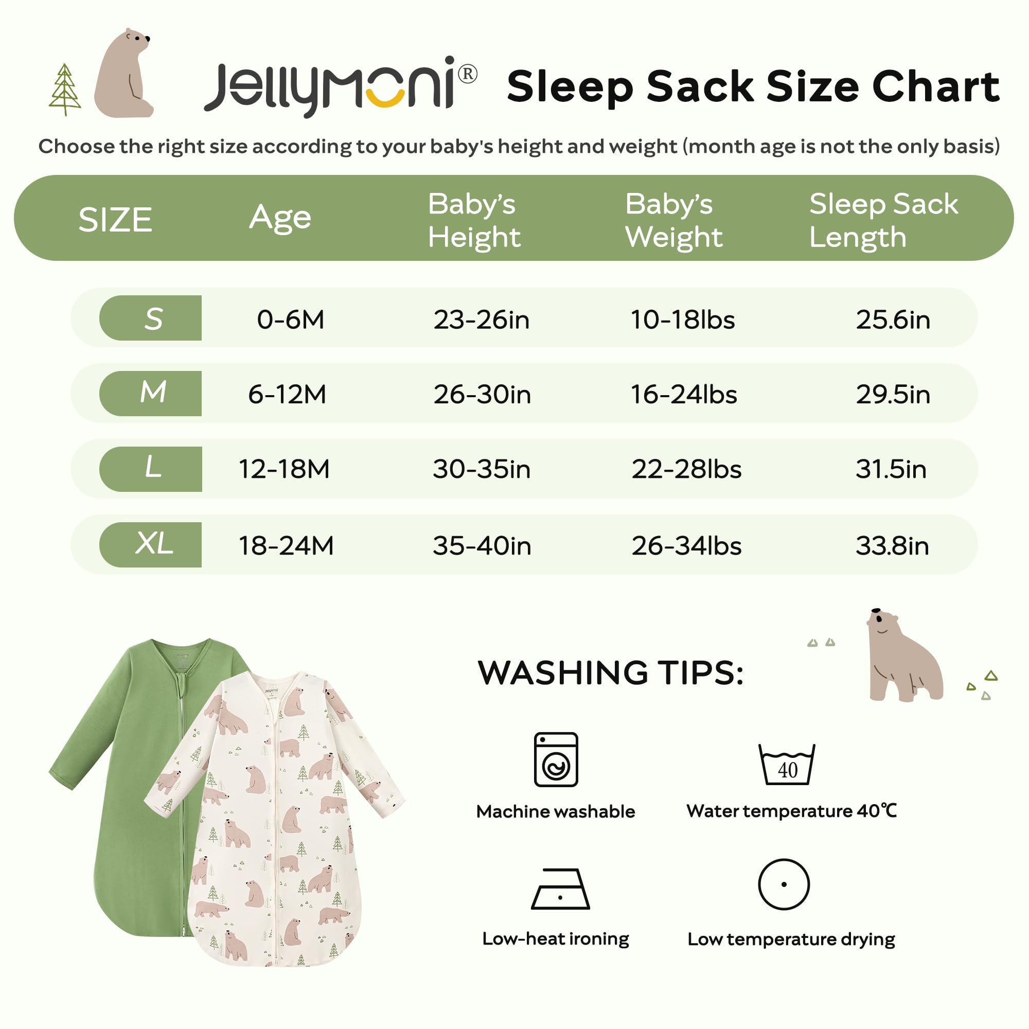 Foto 7 pulgar | Saco de Dormir para Bebés Jellymoni - Venta Internacional