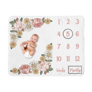 Foto 1 | Manta Milestone Sweet Jojo Designs Diseño Floral Vintage Bohemio - Venta Internacional