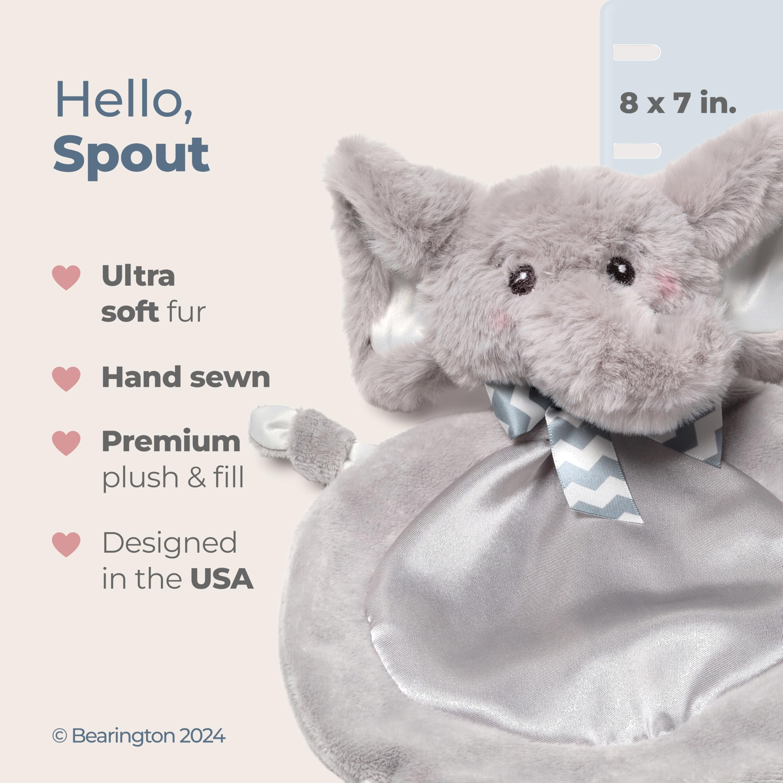 Foto 3 pulgar | Animal De Peluche Bearington Baby Wee Spout Con Forma De Elefante, 20 X 18 Cm - Venta Internacional.