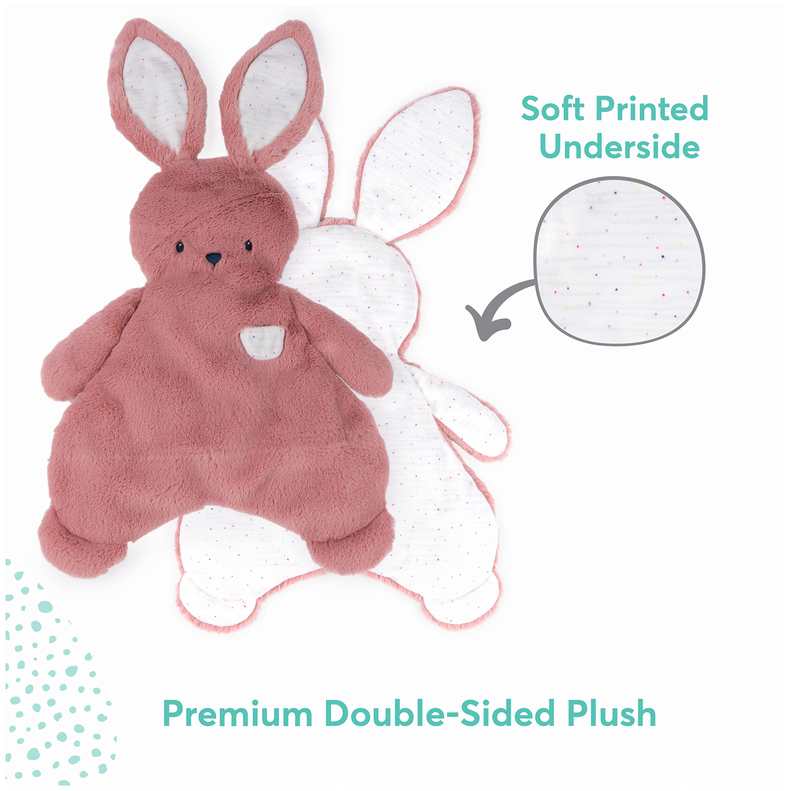 Foto 3 pulgar | Conejito De Peluche Lovey Gund Oh So Snuggly Dusty Rose Pink 14 Pulgadas - Venta Internacional.