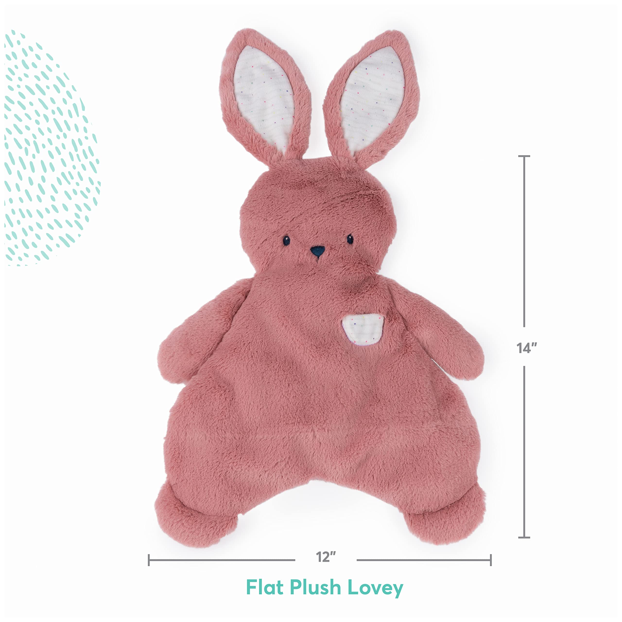 Foto 4 pulgar | Conejito De Peluche Lovey Gund Oh So Snuggly Dusty Rose Pink 14 Pulgadas - Venta Internacional.