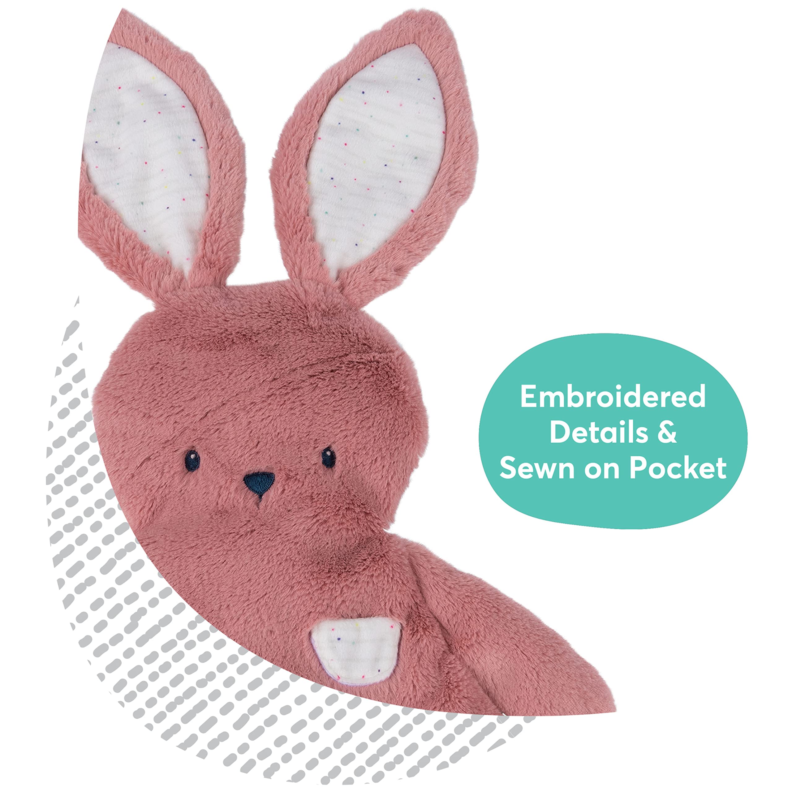 Foto 5 pulgar | Conejito De Peluche Lovey Gund Oh So Snuggly Dusty Rose Pink 14 Pulgadas - Venta Internacional.