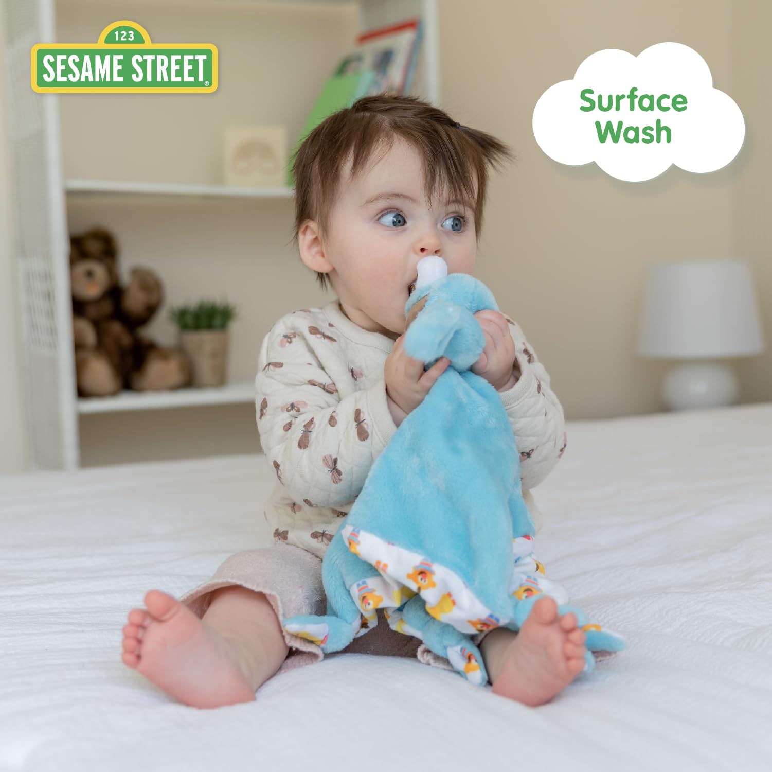 Foto 6 pulgar | Blanky Kids Preferred Sesame Street Cookie Monster Para Bebés - Venta Internacional.