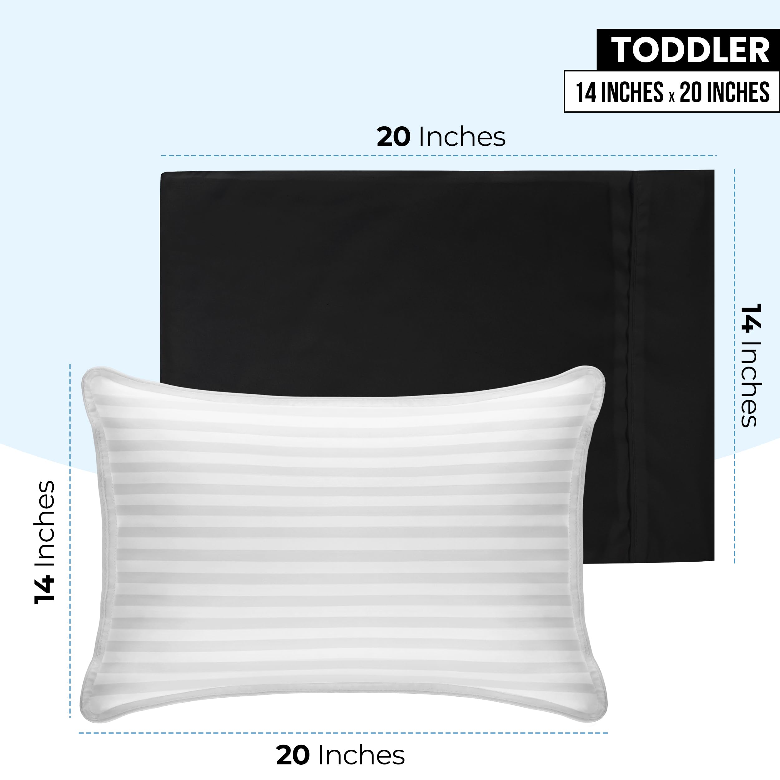 Foto 3 pulgar | Fundas De Almohada Utopia Bedding Para Niños Pequeños De 14 X 20 Cm, Paquete De 2 Unidades De Microfibra - Vent