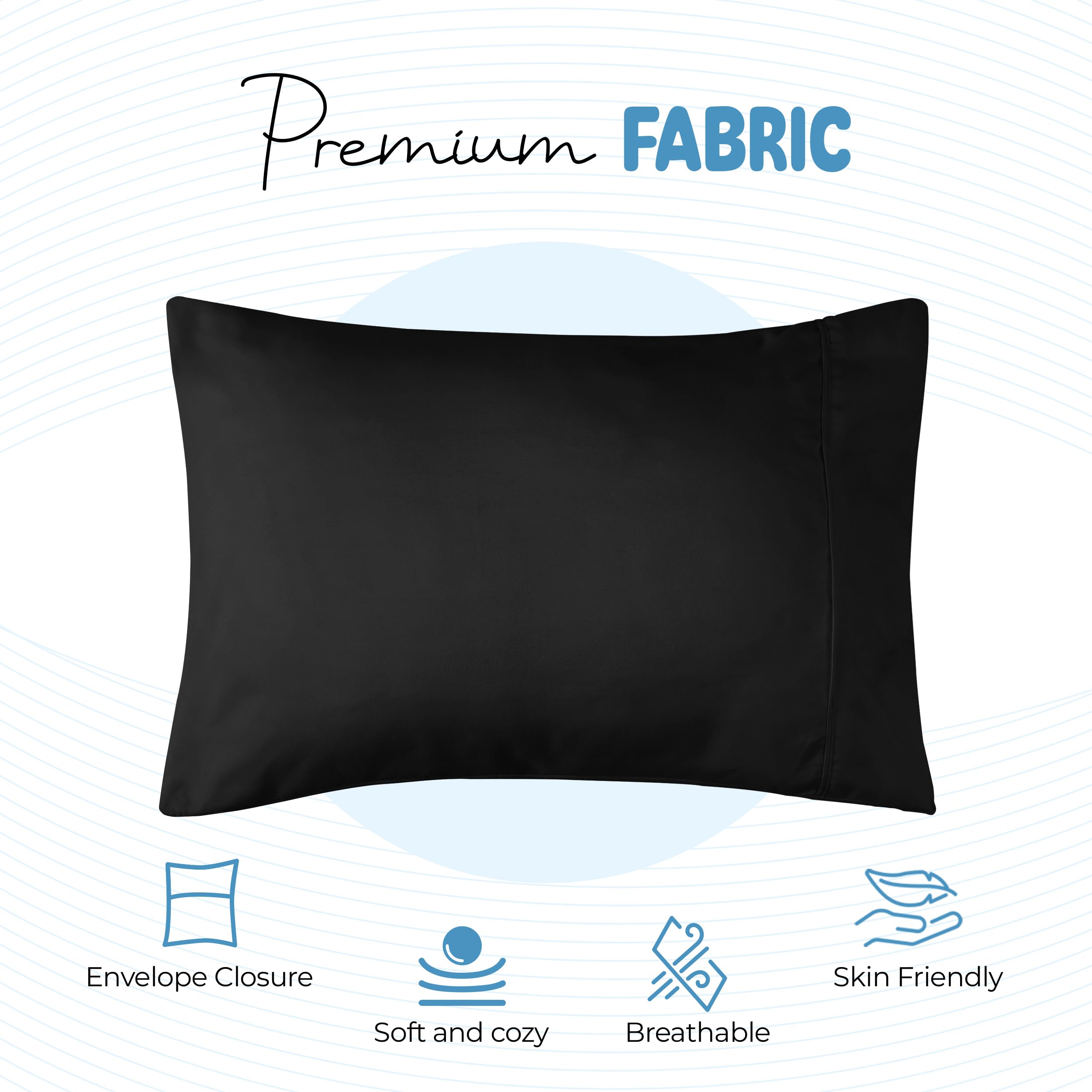 Foto 4 pulgar | Fundas De Almohada Utopia Bedding Para Niños Pequeños De 14 X 20 Cm, Paquete De 2 Unidades De Microfibra - Vent