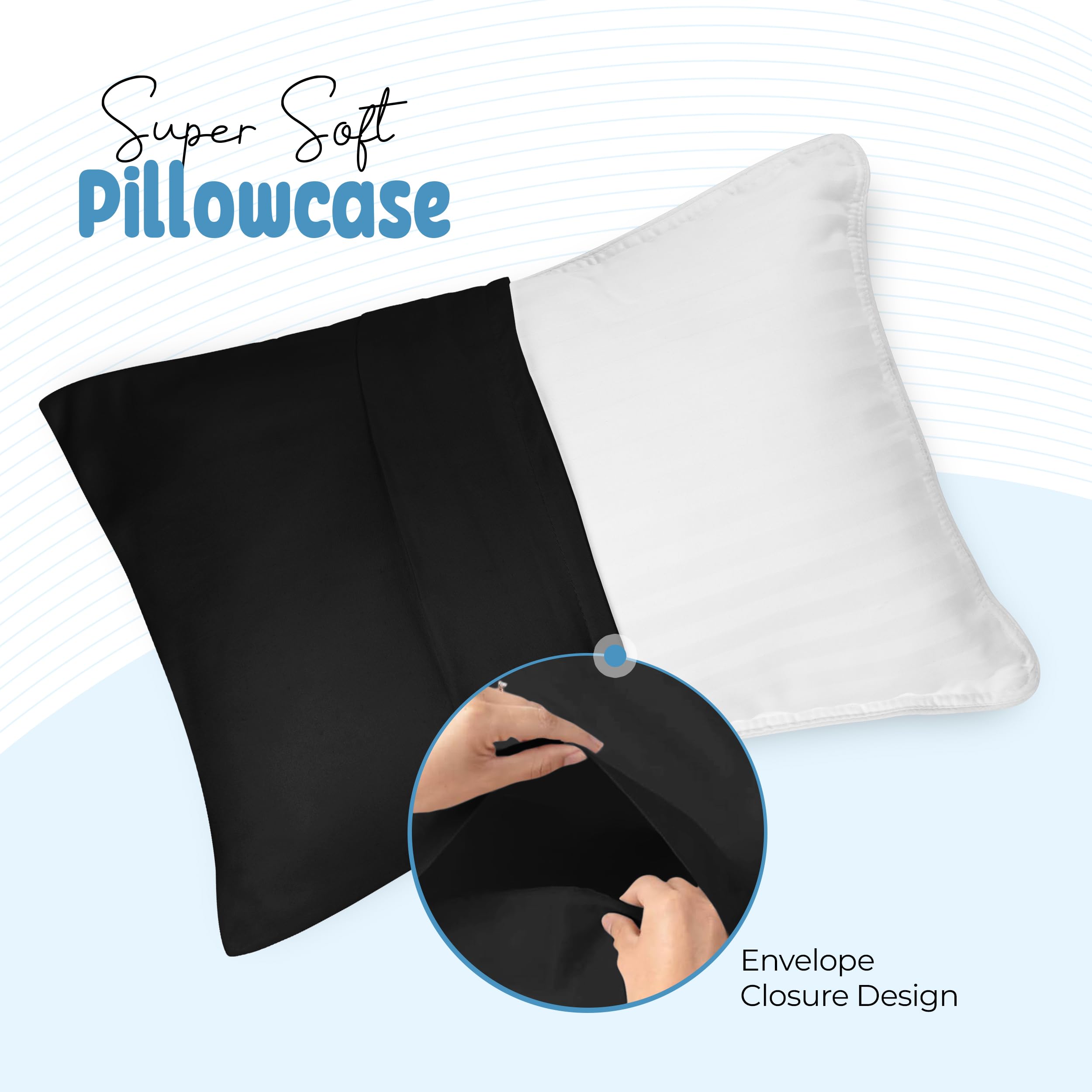 Foto 6 pulgar | Fundas De Almohada Utopia Bedding Para Niños Pequeños De 14 X 20 Cm, Paquete De 2 Unidades De Microfibra - Vent