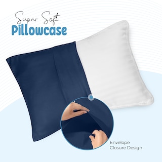 Foto 5 | Fundas De Almohada Utopia Bedding Para Niños Pequeños, 13 X 18 Cm, Paquete De 2, Color Azul Marino - Venta Internacio