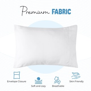 Foto 3 | Fundas De Almohada Utopia Bedding Para Niños Pequeños De 13 X 18 Cm, 2 Unidades, Color Blanco - Venta Internacional.