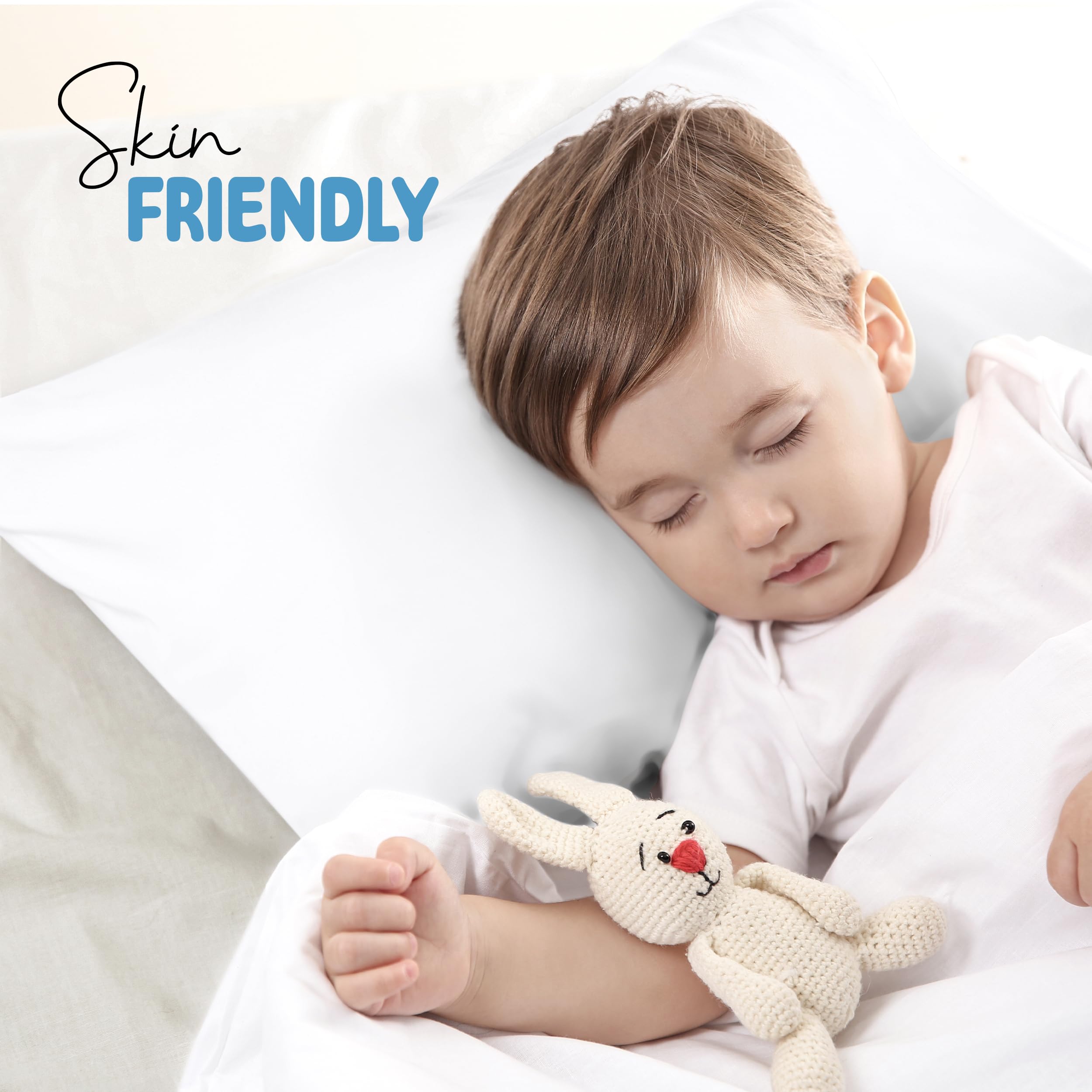 Foto 5 pulgar | Fundas De Almohada Utopia Bedding Para Niños Pequeños De 13 X 18 Cm, 2 Unidades, Color Blanco - Venta Internacional.