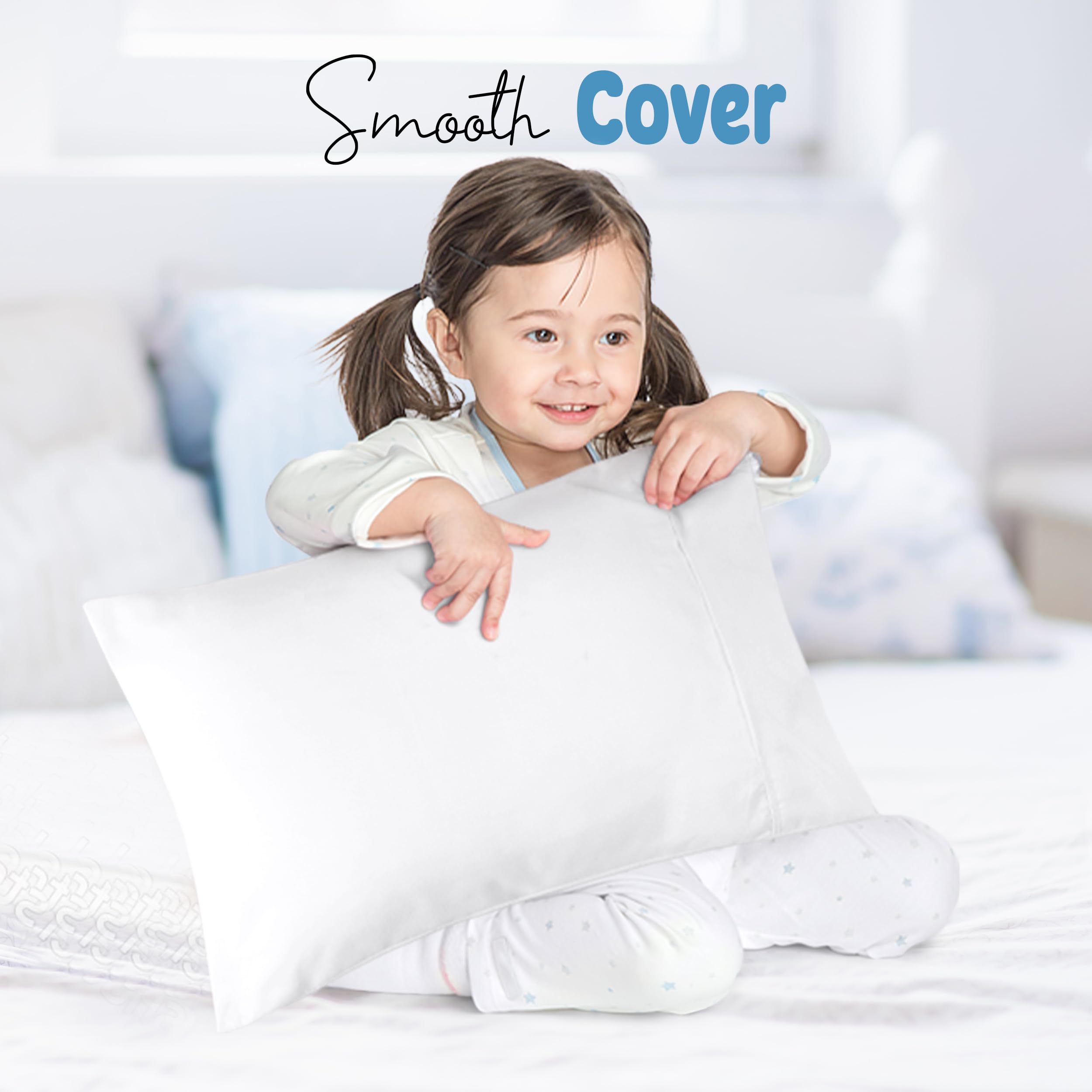 Foto 8 pulgar | Fundas De Almohada Utopia Bedding Para Niños Pequeños De 13 X 18 Cm, 2 Unidades, Color Blanco - Venta Internacional.