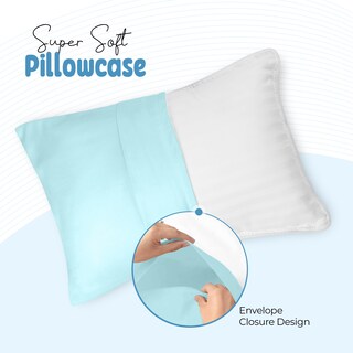 Foto 5 | Fundas De Almohada Utopia Bedding Para Niños Pequeños, 13 X 18 Cm, Paquete De 2 Unidades, Spa, Azul - Venta Internac