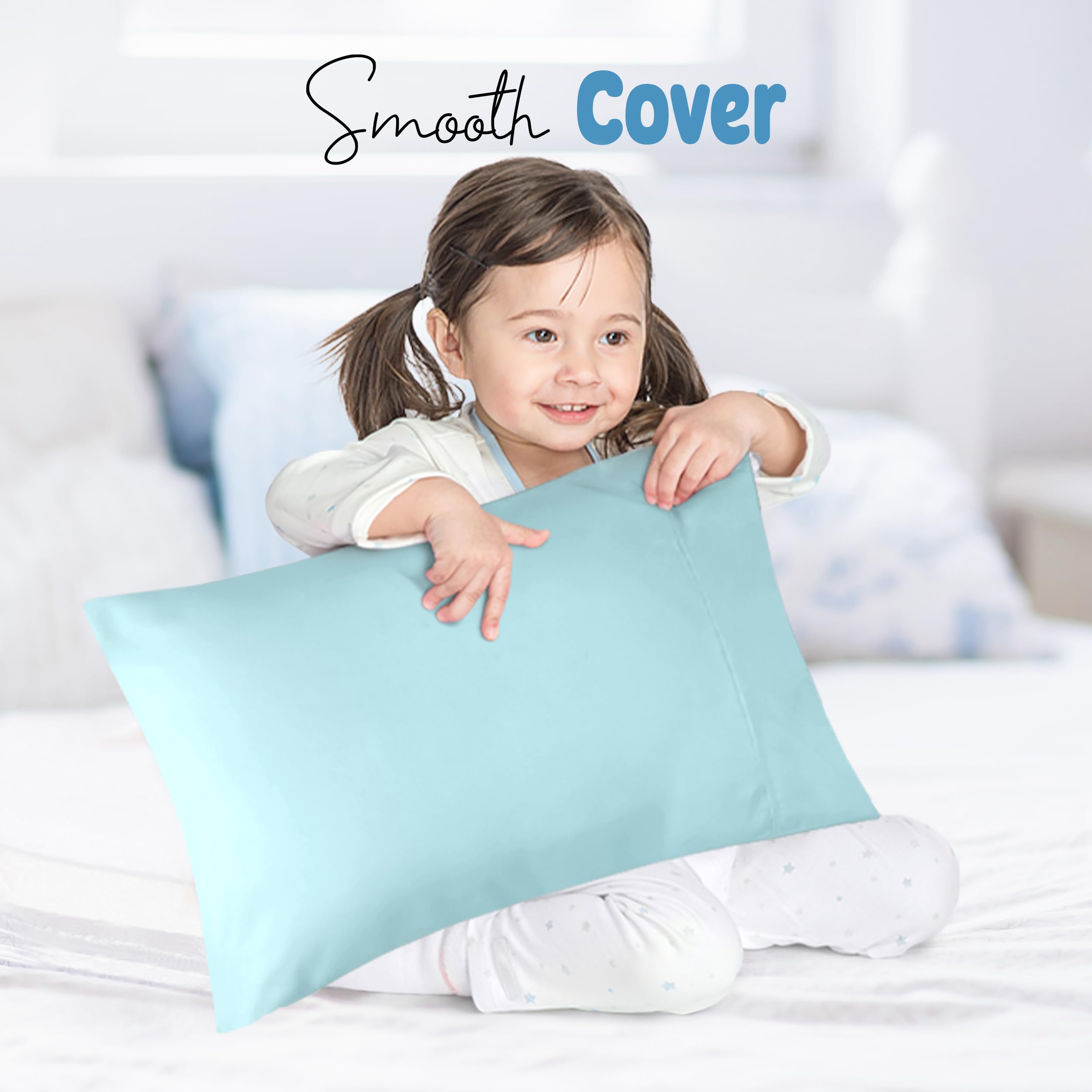 Foto 8 pulgar | Fundas De Almohada Utopia Bedding Para Niños Pequeños, 13 X 18 Cm, Paquete De 2 Unidades, Spa, Azul - Venta Internac