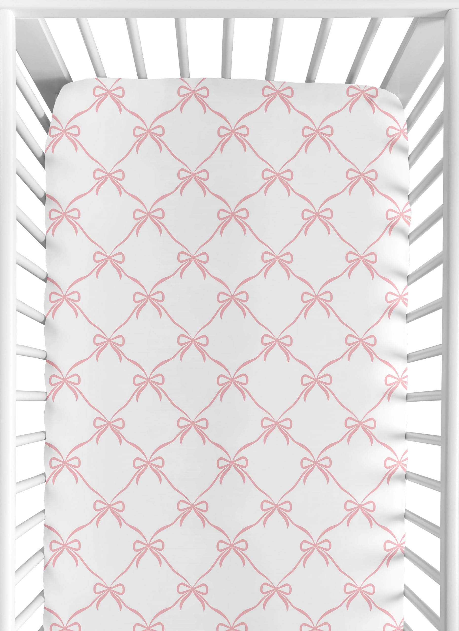 Foto 4 pulgar | Juego De Sábanas Para Cuna Sweet Jojo Designs Ballerina And Bows Girl - Venta Internacional.
