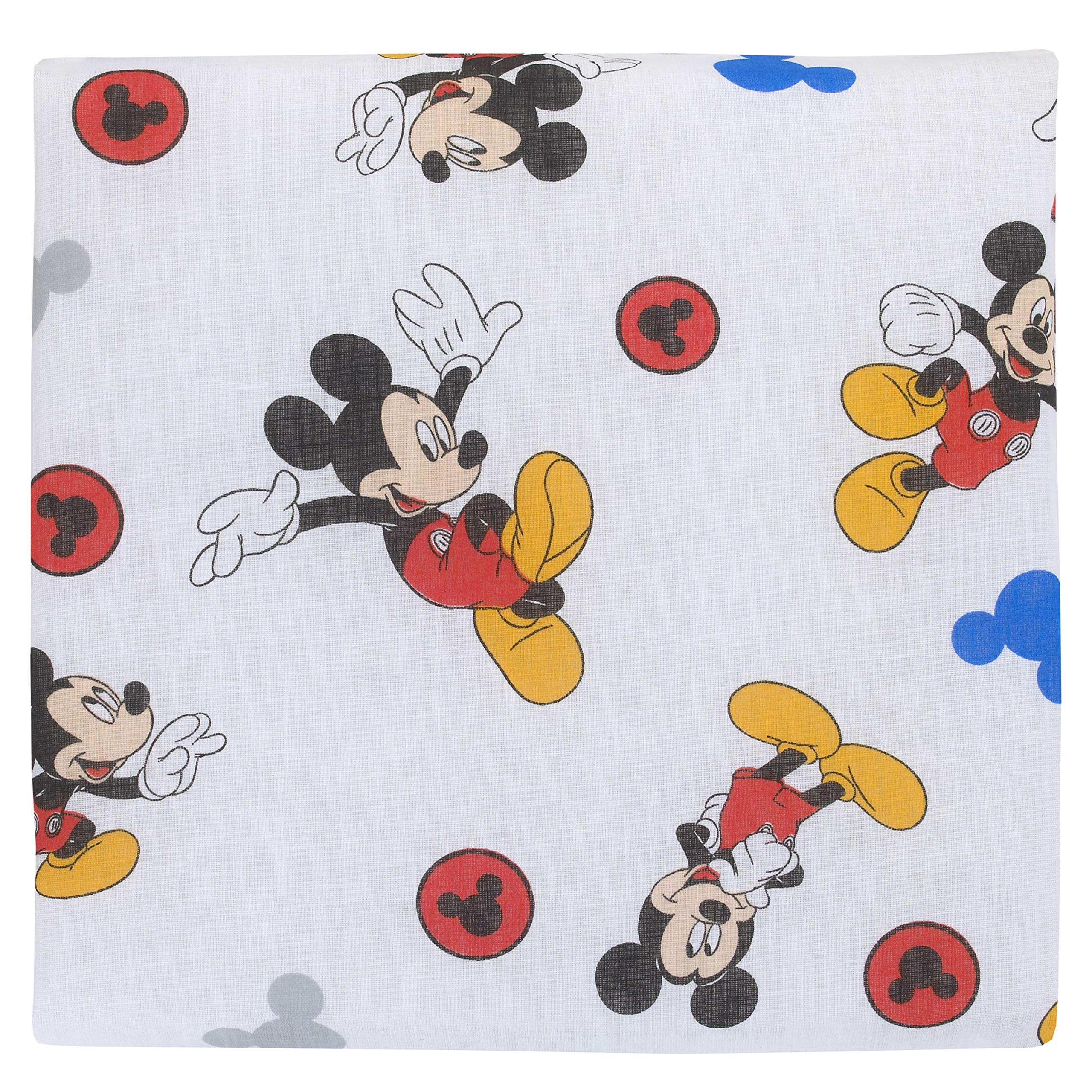 Foto 3 pulgar | Juego De Sábanas Disney Mickey Mouse De 2 Piezas Para Niños Pequeños, Azul, Rojo Y Amarillo - Venta Internacional.
