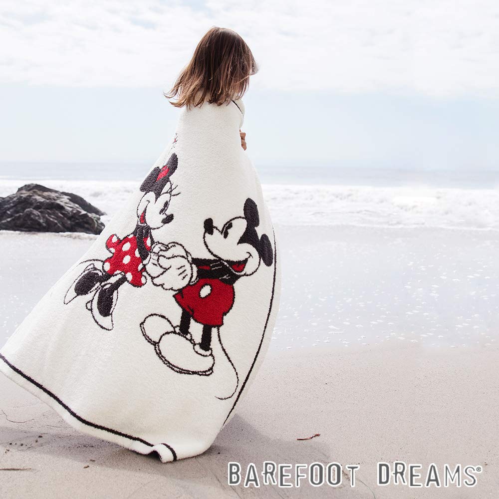 Foto 3 pulgar | Manta Para Bebé Barefoot Dreams Cozychic  Classic Disney Mickey & Minnie Mouse - Venta Internacional.