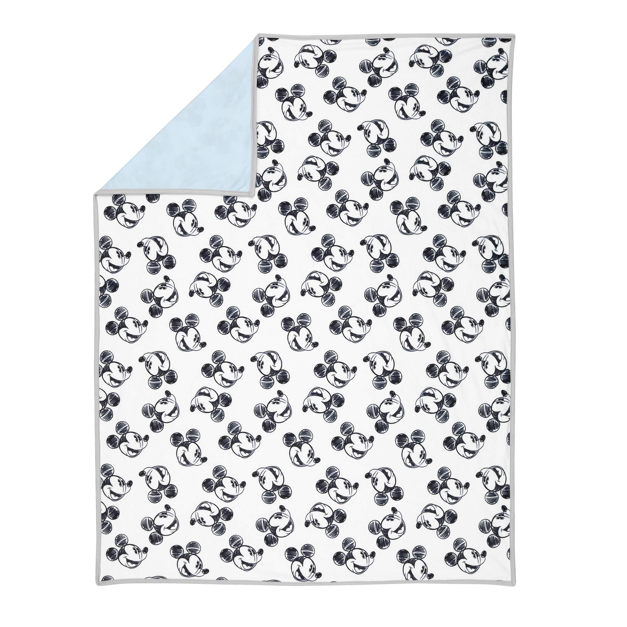 Foto 2 | Manta Para Bebé Lambs & Ivy Disney Mickey Mouse Azul/blanco - Venta Internacional.