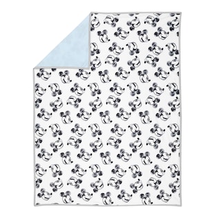 Foto 2 | Manta Para Bebé Lambs & Ivy Disney Mickey Mouse Azul/blanco - Venta Internacional.