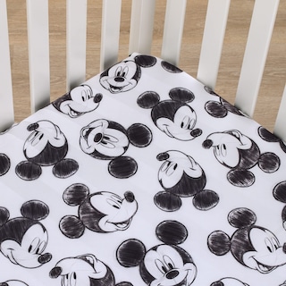 Foto 3 | Sábana Bajera Ajustable Para Minicuna Disney Mickey Mouse, Color Negro Antracita - Venta Internacional.