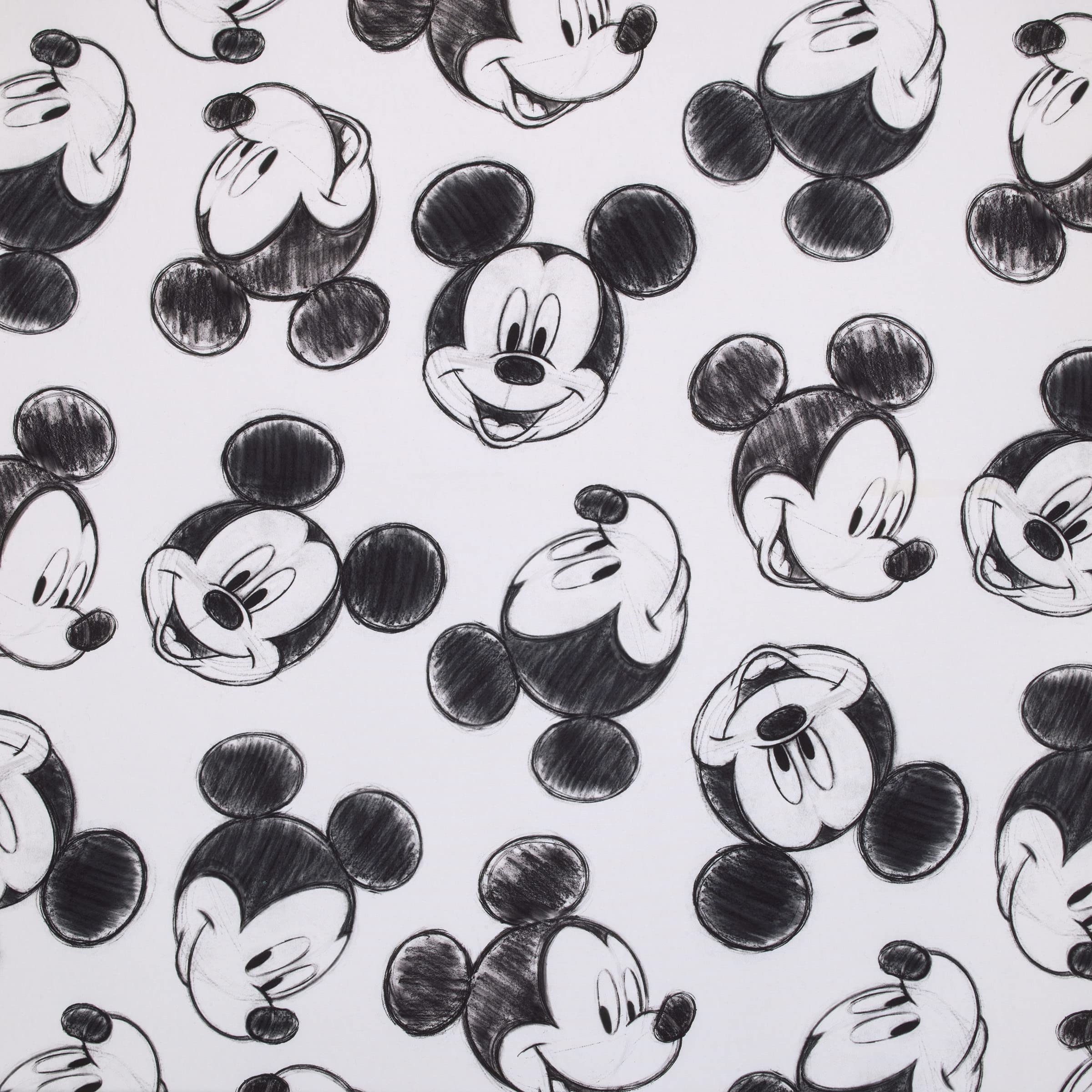 Foto 6 pulgar | Sábana Bajera Ajustable Para Minicuna Disney Mickey Mouse, Color Negro Antracita - Venta Internacional.