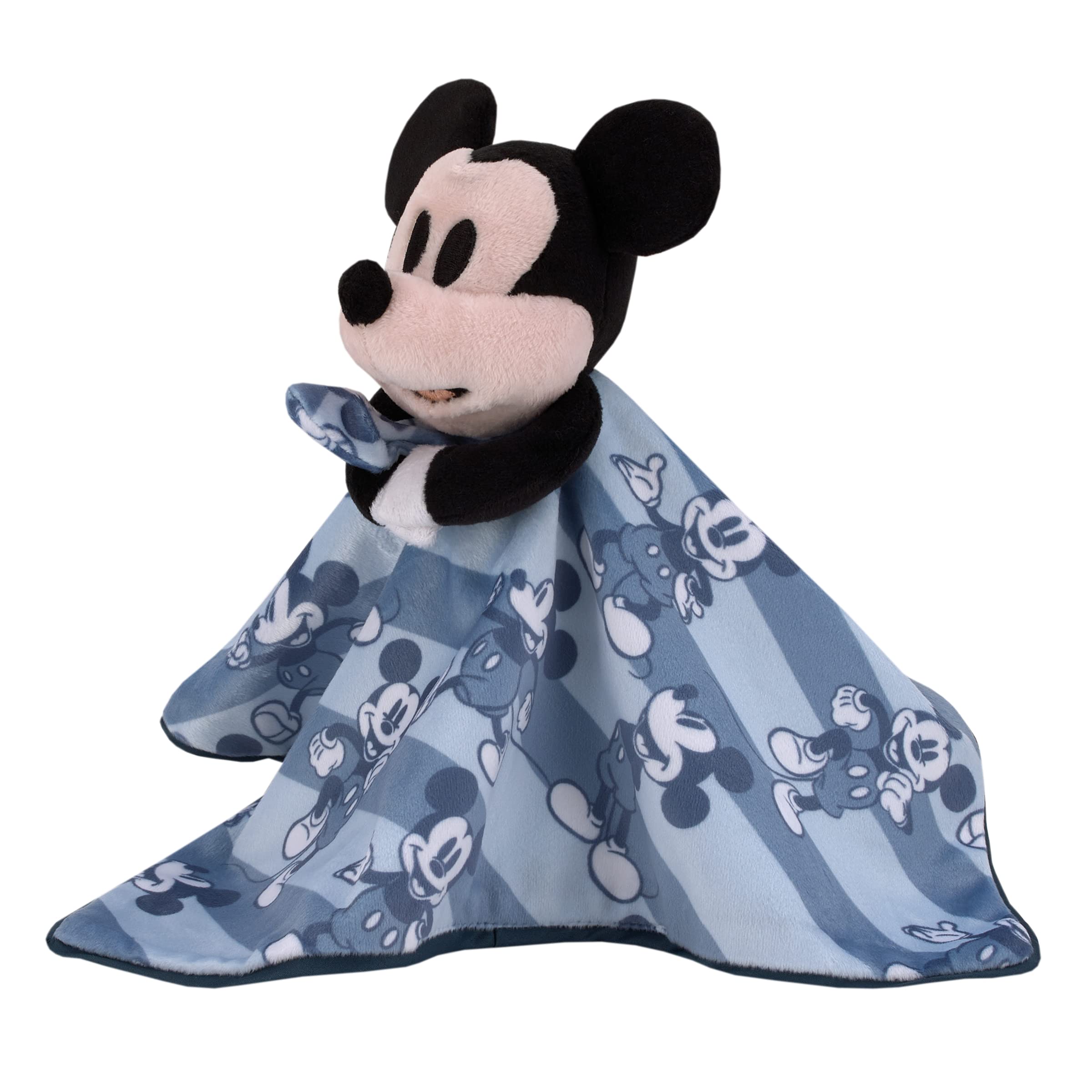 Foto 4 pulgar | Set De Mantas Disney Mickey Mouse Con Rayas Azules Y Azul Marino Para Bebé - Venta Internacional.