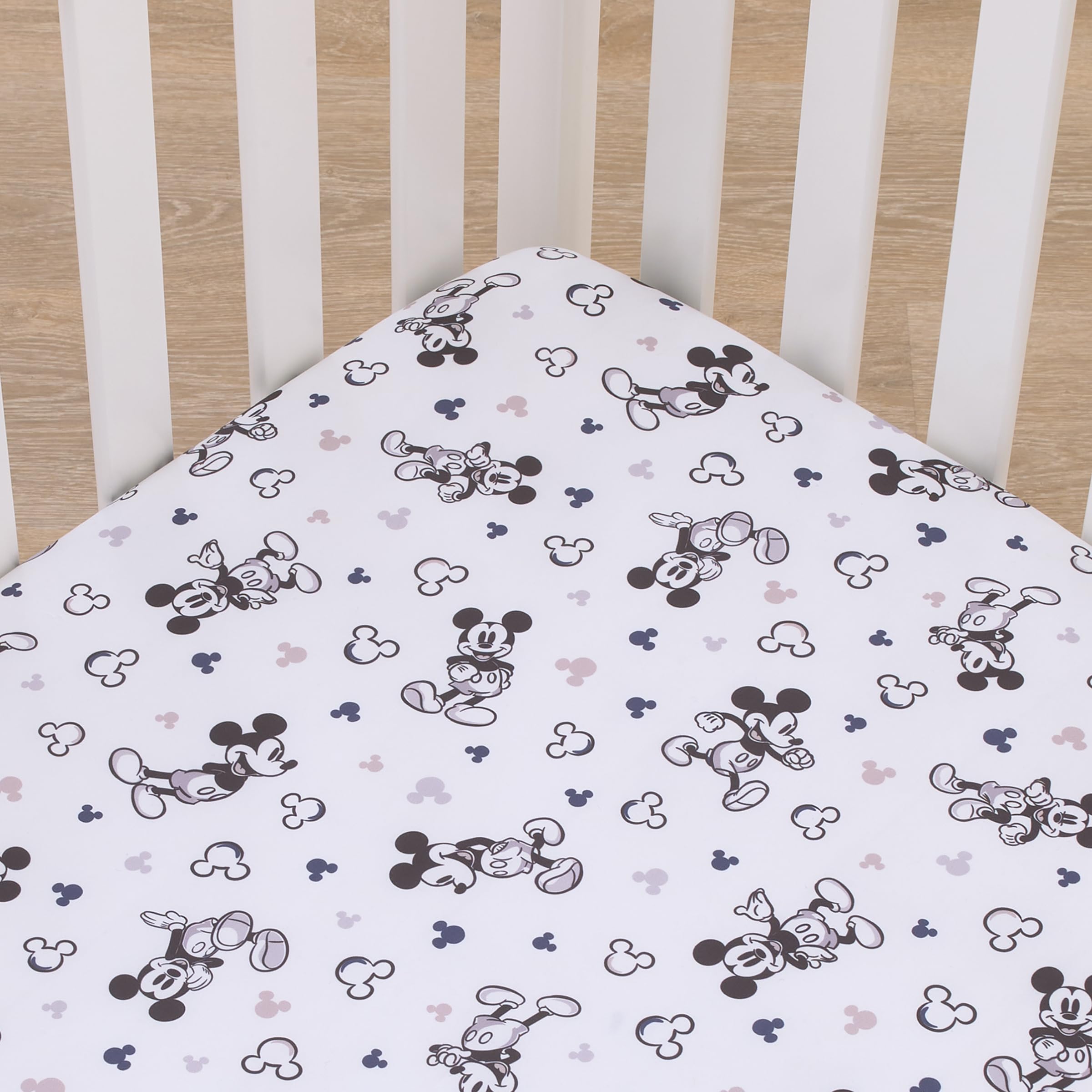 Foto 4 pulgar | Sábana Para Cuna Nojo Disney Mickey Mouse, Supersuave, Minicuna - Venta Internacional.