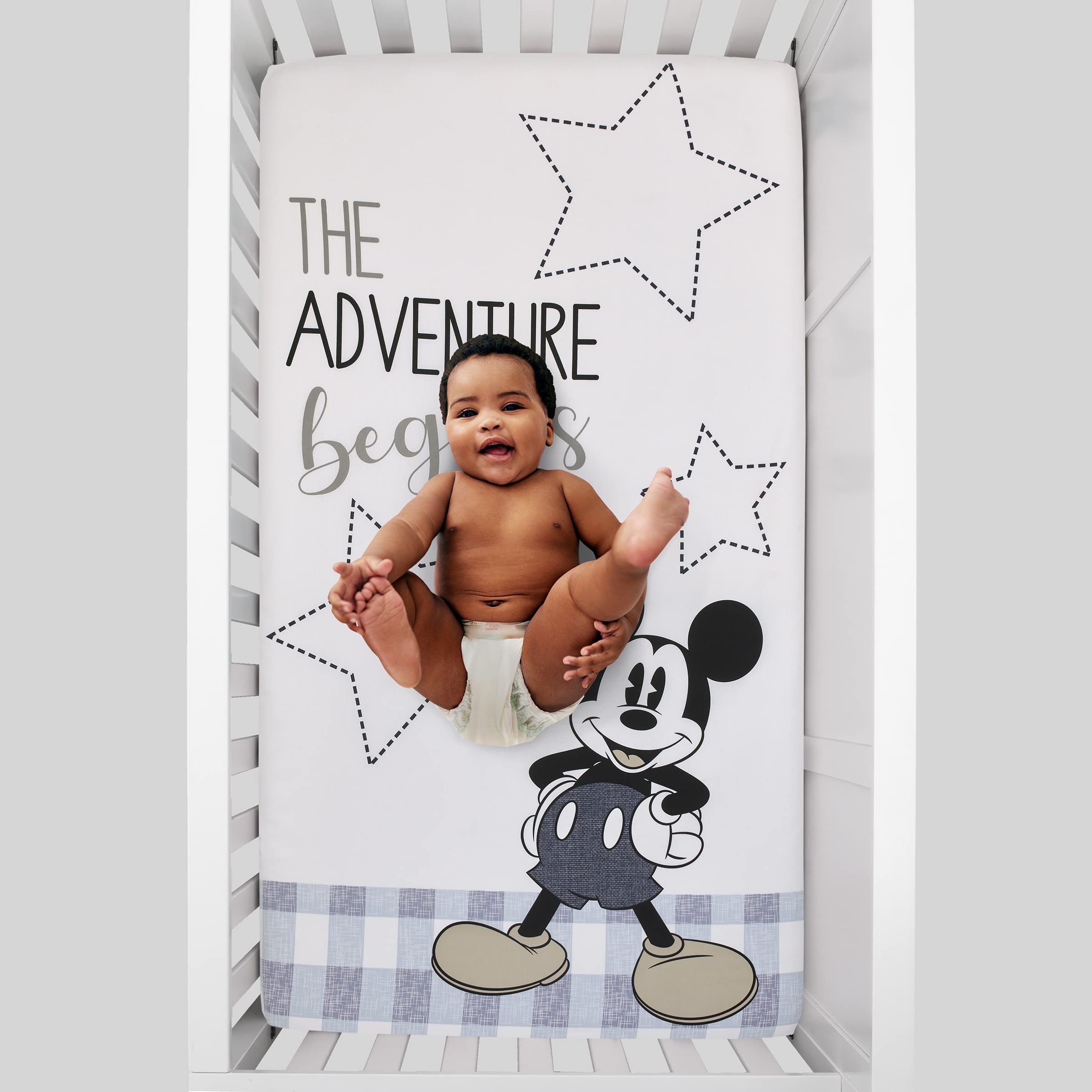Foto 4 pulgar | Sábana Para Cuna Nojo Disney Mickey Mouse Call Me Mickey Cotton - Venta Internacional.