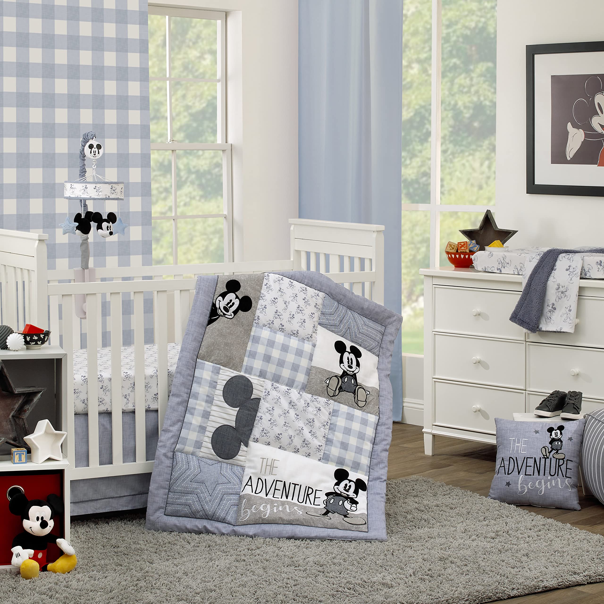 Foto 6 | Sábana Para Cuna Nojo Disney Mickey Mouse Call Me Mickey Cotton - Venta Internacional.
