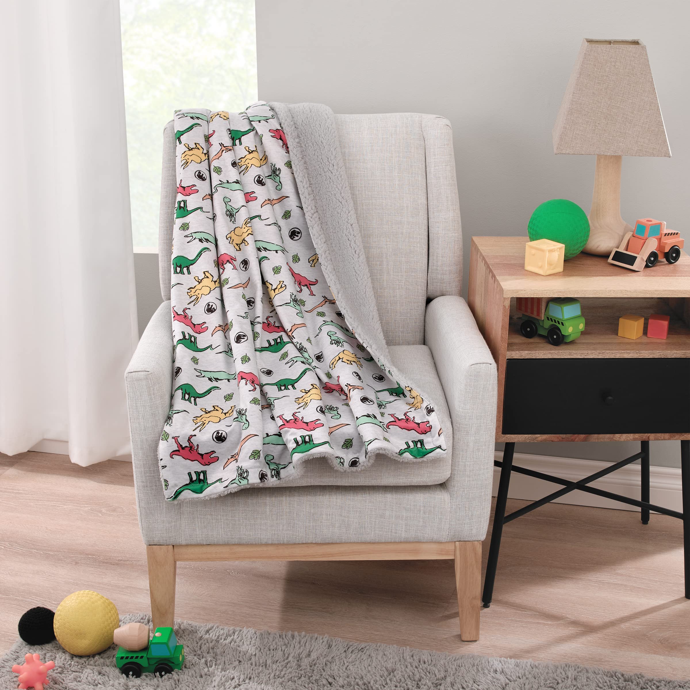 Foto 5 pulgar | Baby Blanket Nojo Bienvenido Al Universo Jurassic World - Venta Internacional.